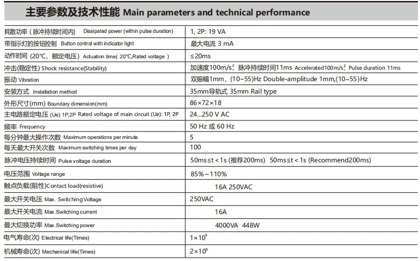 GEYA GIR Mechanical Impulse Relay Household Bistable Latching Auto Control Relay 1P 2P 16A 1NO 2NO Coil 230V AC 110V DC