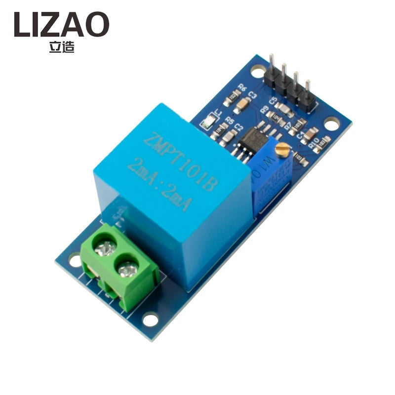 ZMPT101B Single-Phase AC Voltage Transformer Module, 2mA Active Voltage Sensor for Arduino/Mega Projects