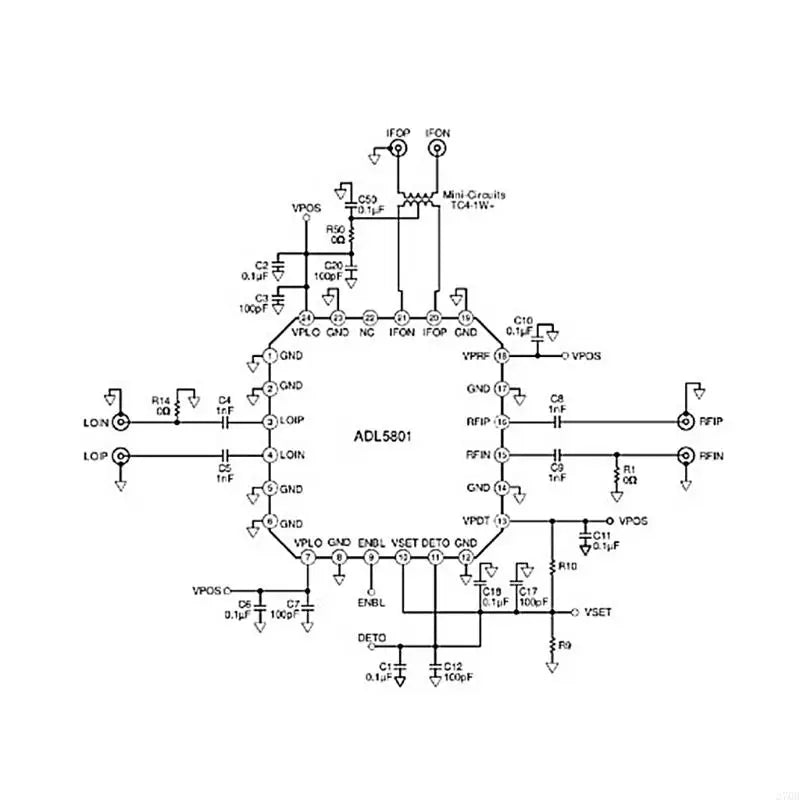Professional ADL5801 Active Mixer Module Reliable Downconversion at 6GHz Experience Efficiency & Precisions Durable