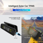 E-ACE K07 TPMS Solar Sensor Intelligence Wireless Tire Pressure Monitoring System Temperature Warning With 4 Sensors