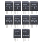 10 Pcs Relay Kit 4 Pin/5Pin Violet Relay 12V 30A 36.6*23*15.5mm Automobile Relay Automotive Relay Vehicle Electrical