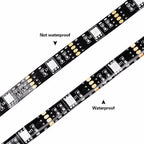 5V USB RGB LED Strip Light Remote Control 5050 30LED/m 5m 10m Lights Tape TV Backlights Home Decoration 0.5/1/2/3m Black PCB