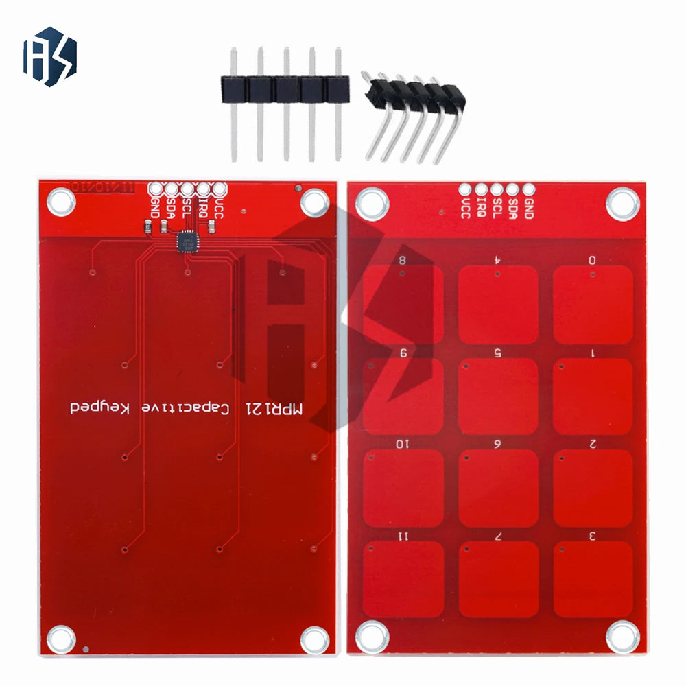 12-Button Capacitive Touch Keypad (MPR121): I2C Interface Sensor Module – for Arduino-Compatible