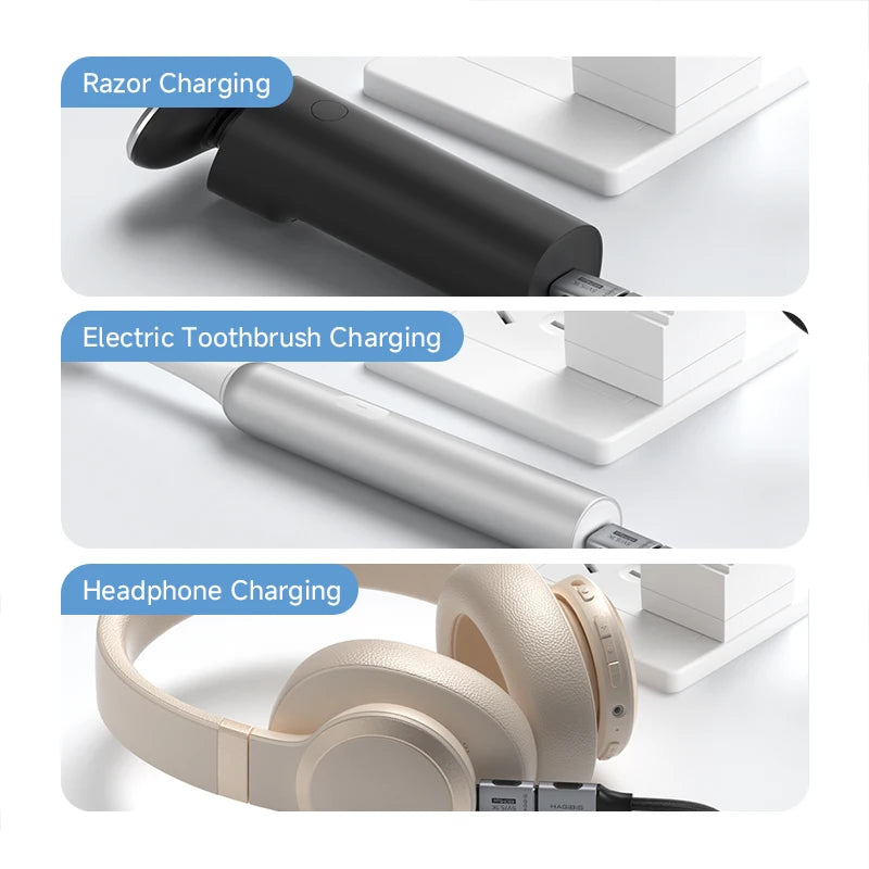 Hagibis 5.1k Pull-down Resistor Charging Adapter USB C Male to Female for Shaver Hair Trimmer Headphone Fan Electric Screwdriver