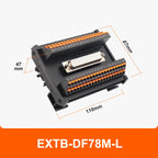 ENMG Direct Insertion 8A 300V DB9 Serial Terminal Block 9 pole 15db25 37 44 50 78 pin male female terminal block rail type D-SUB
