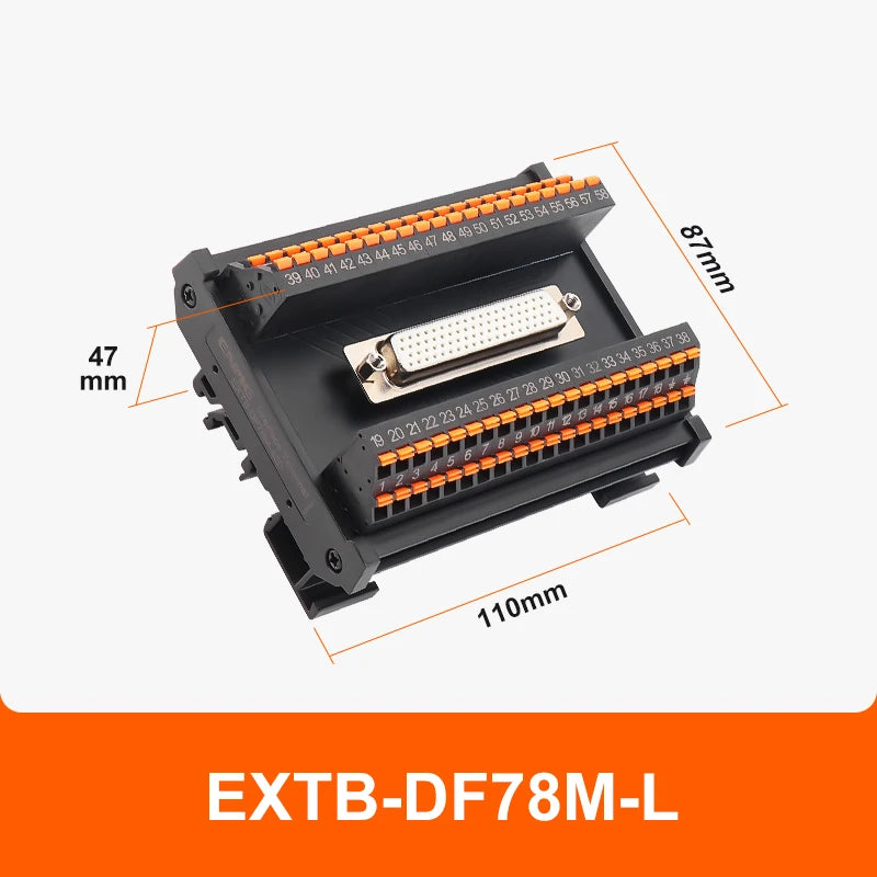 ENMG Direct Insertion 8A 300V DB9 Serial Terminal Block 9 pole 15db25 37 44 50 78 pin male female terminal block rail type D-SUB
