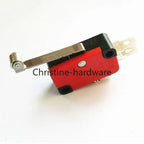 10Pcs Hinge Roller Lever Arm SPDT 1NO 1NC Snap Action Micro Switch,250W ~1500W optional.Lead Limit Switch