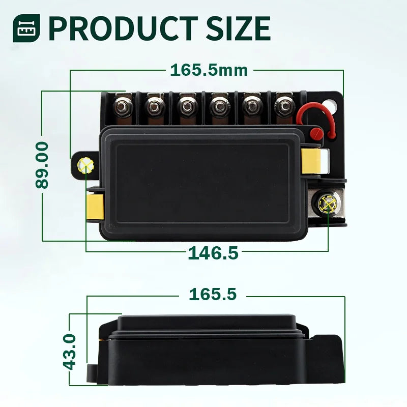Blue Sea ATO ATC Automotive Blade Fuse Box Boat Marine 1 in 6 Out Auto Blade Fuse Box