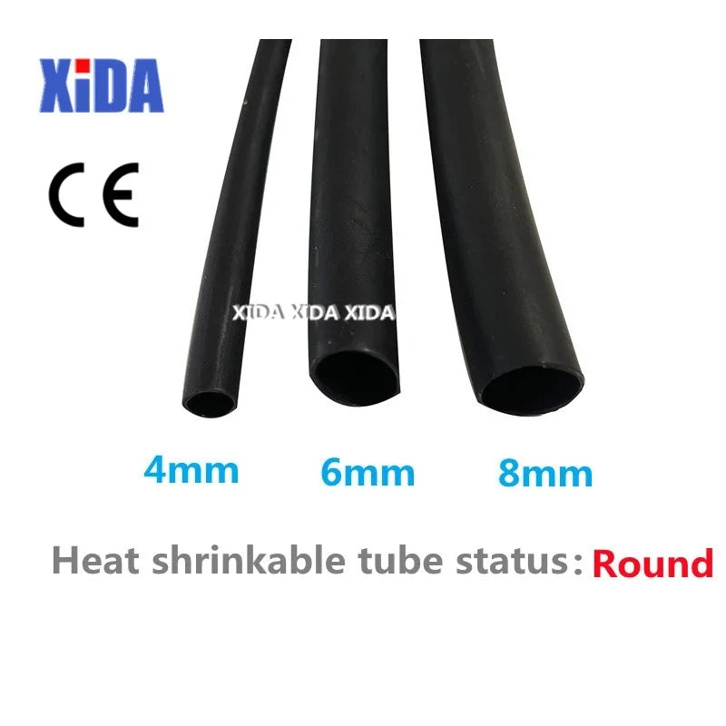 1Meter 4:1 Heat Shrink Tube With Glue Thermoretractile Heat Shrinkable Tubing Dual Wall Heat Shrink Tubing 6 8 12 16 24 40 52 72