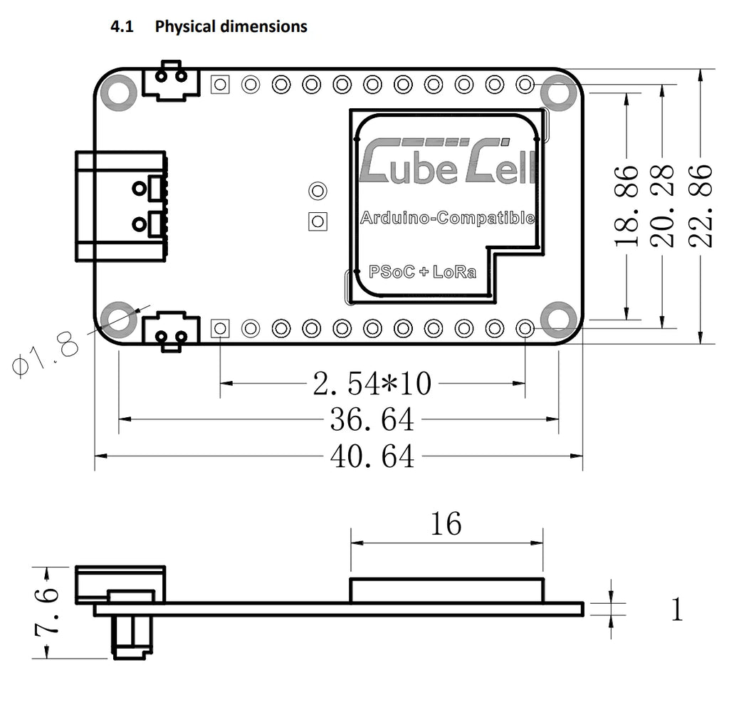 Heltec Cubecell Series LoRa/LoRaWAN Node AB01 Dev-Board V2 SX1262 ASR6502 Chip Connect with 5.5~7V Solar Panel for Arduino