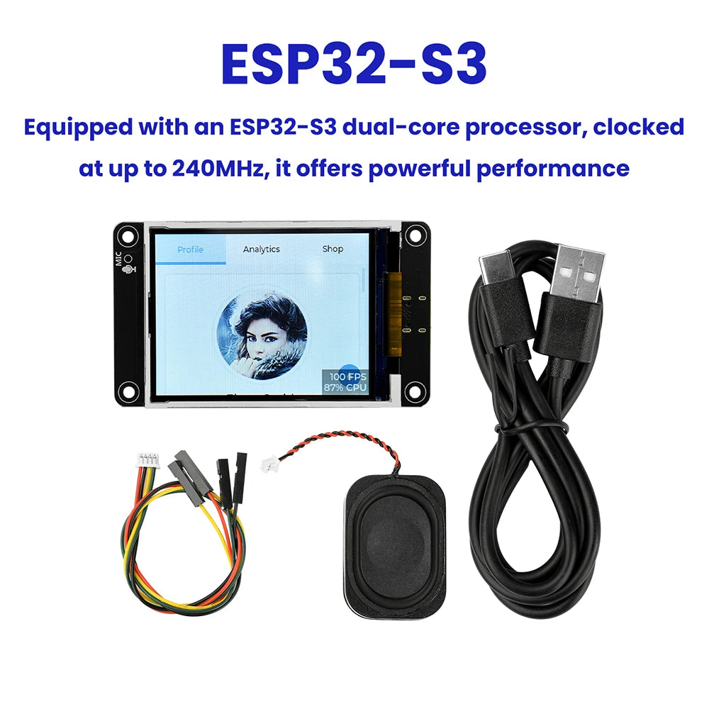 ESP32-S3 Development Board Wifi Bluetooth Intelligent Display Screen 2.8 Inch TFT Module Touch Screen Type C ES3N28P ES3C28