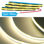 12V 24V COB LED Strip Light 3000K 4000K 6000K Black PCB 320LED/m High Density Lighting for Kitchen Cabinets Flex Tape RA90 IP30