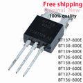 10Pcs New BT136-600B BT137 BT138 BT139 BT136 BT139 BT138 BT136 800E BT137 600E TO-220 IC In Stock Wholesale