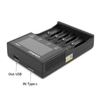 LiitoKala Lii-M4 M4S 18650 LCD Display Smart Charger Test Capacity Suitable For 3.7V 26650 18350 21700 18500 1.2V AA AAA 4 Slots