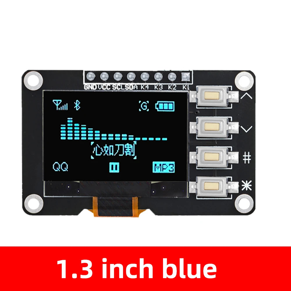 1.3 inch oled IIC Serial White OLED Display Module 128X64 I2C SSD1306 12864 LCD Screen Board VDD GND SCK SDA for Arduino