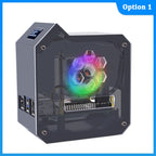 GeeekPi Raspberry Pi 5 ABS Mini Tower Complete Kit With Cooler Ice Tower 0.96 Screen Dispaly Power Supply For Raspberry Pi 5