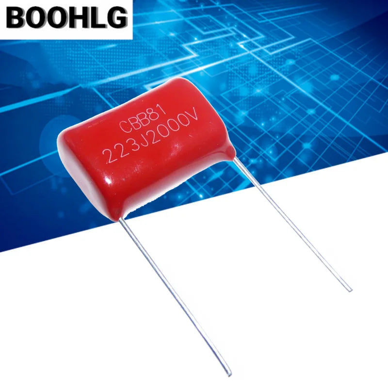 10pcs Metallized Polypropylene Film Capacitor  CBB81  2000V 103J 153J 183J 223J 333J 2KV 103 153  183 223 333 Pitch  20mm