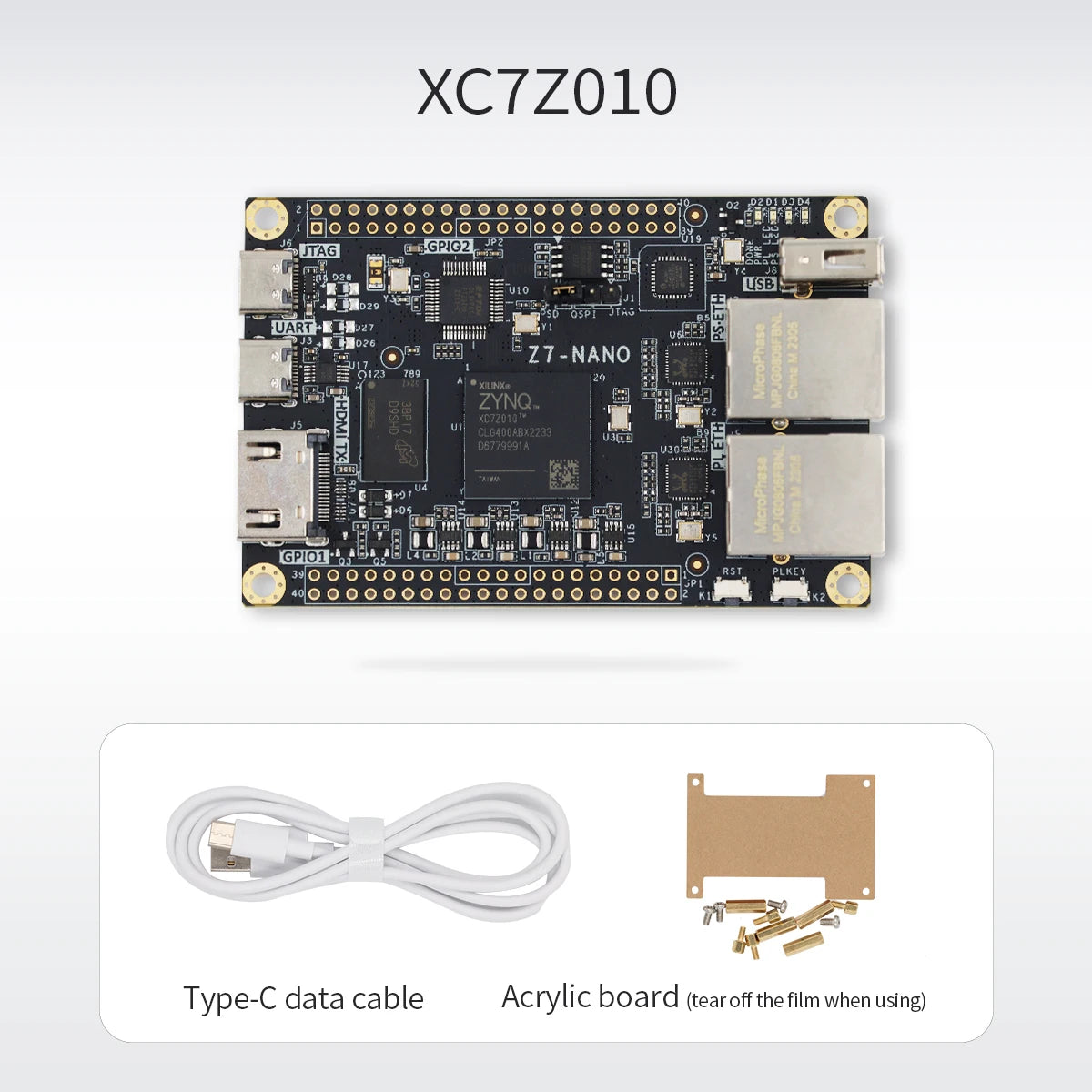 Microphase Z7-Nano XILINX FPGA development board ZYNQ core board 7020 7010 PYNQ dual network port