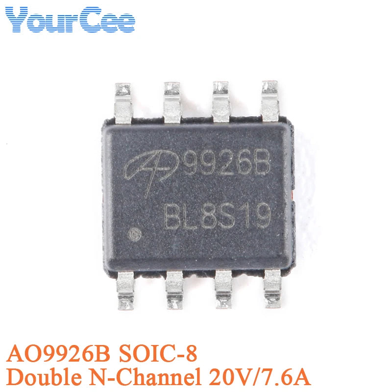 20pcs/5pcs AO4407A SOIC-8 4407A P-channel -30V/-12A SMD MOSFET Field Effect Transistor Chip AO4405AO4411 AO4413 AO4421 AO4435