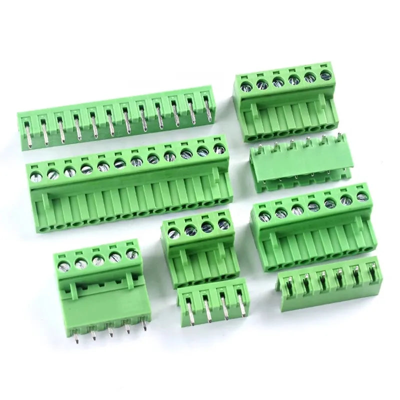 PCB Screw Terminal Block Connector 2.54mm 3.5mm 3.81mm 5.08mm 2-16Pin Male Female Socket Pin Header Wire 15EDG KF2EDG