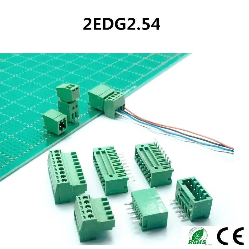 5Pair 15EDG KF2EDG 2.54mm 3.5mm 3.81mm 5.08mm PCB Screw Terminal Block 2-12Pin Male Plug Female Socket Pin Header Wire Connector