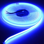 3mm/5mm Thin Color COB LED Strip Light DC 12V 24V Flexible LED Tape for DIY Lamp 3000K Red Ice Blue Pink Orange Amber Dimmable