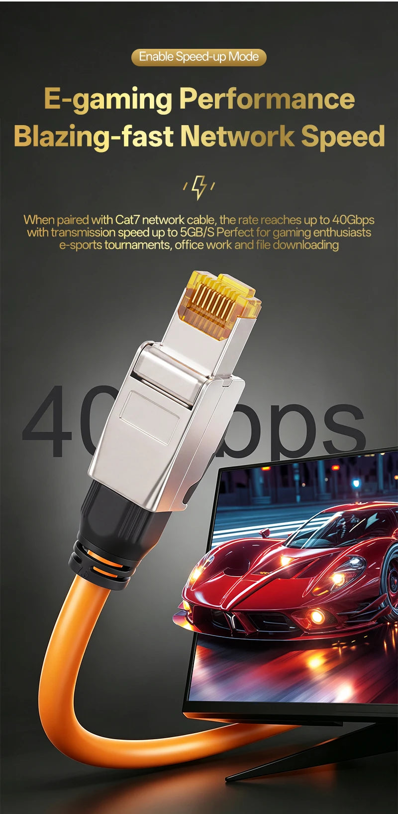 Cat7 Tool‑Free RJ45 Connector Shielded Reusable Field Termination Zinc‑Alloy No Crimp for CAT7 CAT6A STP Network Cabling Project