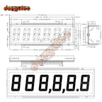 70PIN TN Positive 6-Digits Segment LCD  Q12444-3 Transmissive 6 Digit 7 Segment LCD Display Screen Static Driving TN Positive