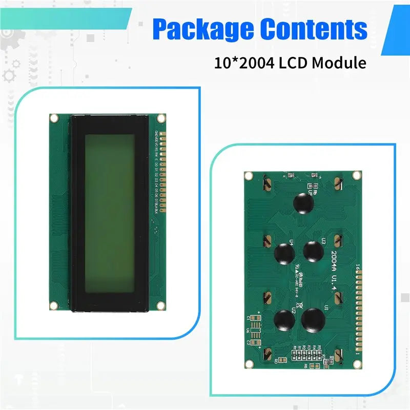 LCD2004 2004 LCD Module 2004 20X4 Character Display 10PCS IIC I2C Interface For Arduino Raspberry Pi Green Screen