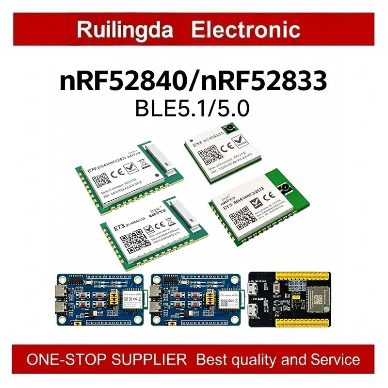 E73-2G4M08S1E E73-2G4M08S1C E83-2G4M03S EWT73-2G4M08S E73Series Wireless BLE Module nRF52840 nRF52833 nRF5340 BLE4.0/BLE5.1 8dBm