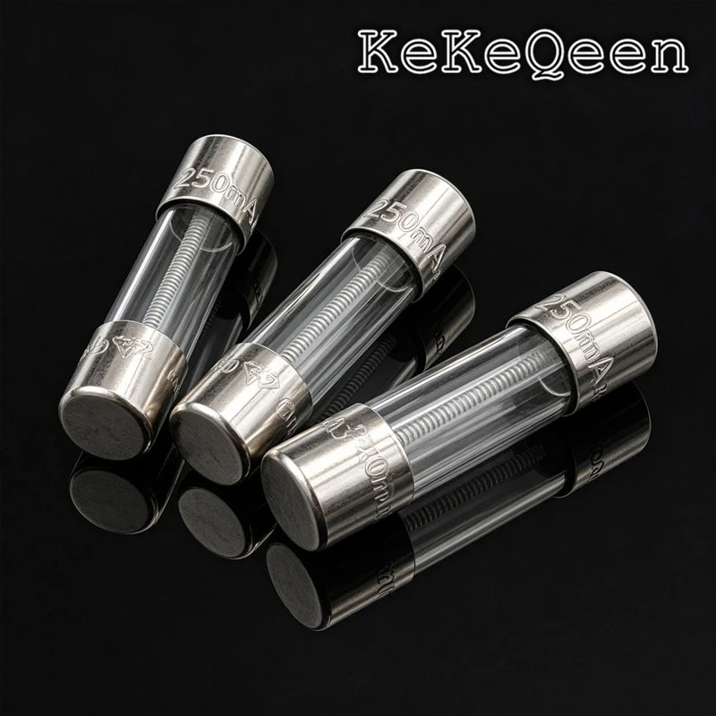 20Pcs/Lot 5*20mm T250mA 250V Glass Tube Fuse Slow Fuse 5X20 T0.25A Original New 5mm*20mm