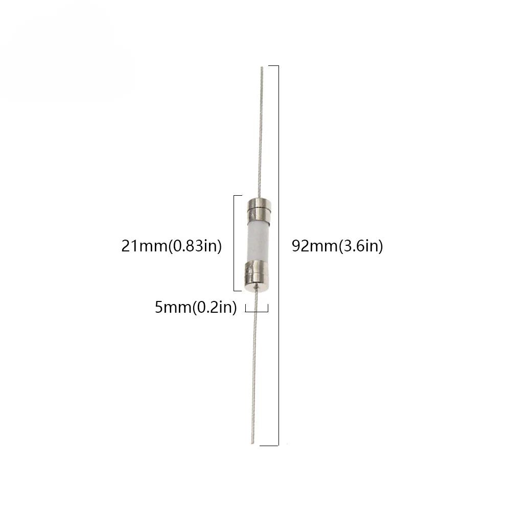 Quick Break 5x20mm Ceramic Fuse Slow Blow Tube Fuse With Pin 5*20mm 250v 1a 2a 3a 4a 0.5a  5a 6a 7a 8a 10a 12a 15a 20a 25a 30a