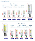 LED Bulb Lamp E27 E14 220V Corn Light Bulbs 24 36 48 56 69 72Leds 5730SMD Lampada Led Diode Lamps Energy Saving Lights for Home