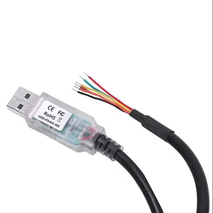FTDI Chip Usb to RS485 Cable with TX/RX LEDs, Wire End, 1.8M USB-RS485-WE Compatible