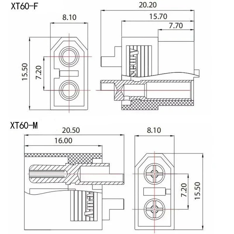 XT60 XT-60 Male Female XT30 XT90 Ball 1/5/10 Pair Connectors Plug T Plug For RC Lipo Battery Rc Drone Airplane Car Accessories
