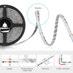 FCOB SPI RGBCCT WS2811 Dual IC Addressable 840 LED Strip Light Dream Color RGB+CW WW FOB High Flexible COB Lights 10mm DC24V