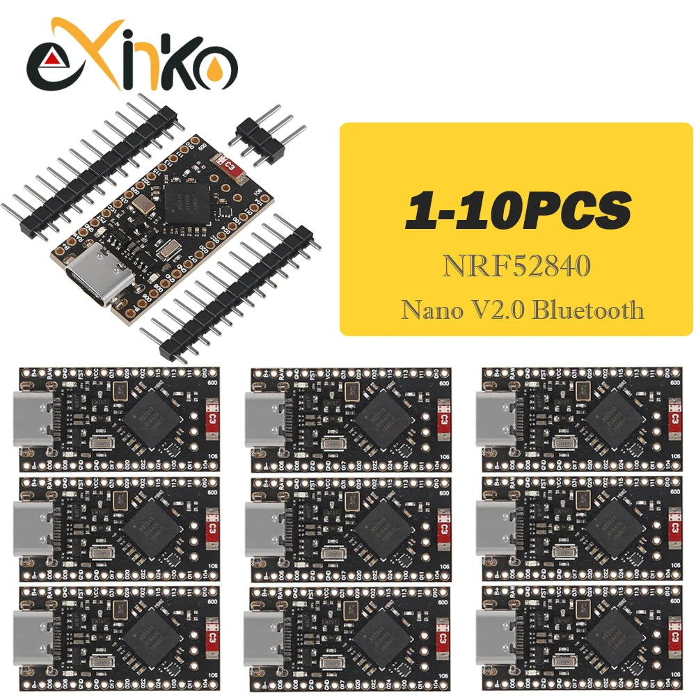 1-10pcs NRF52840 Development Board Compatible With Nice!Nano V2.0 Bluetooth Charging Management Pro Micro NRF52840