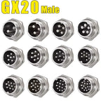 5pcs GX12 GX16 GX20 2 3 4 5 6 7 8 9 10 12 14 15 Pin Docking Aviation Plug Socket Circular Connector