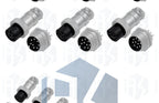 2-7 Pin GX16 Aviation Connector, Metal Male Plug Female Socket Industrial Wiring Terminal Adapter