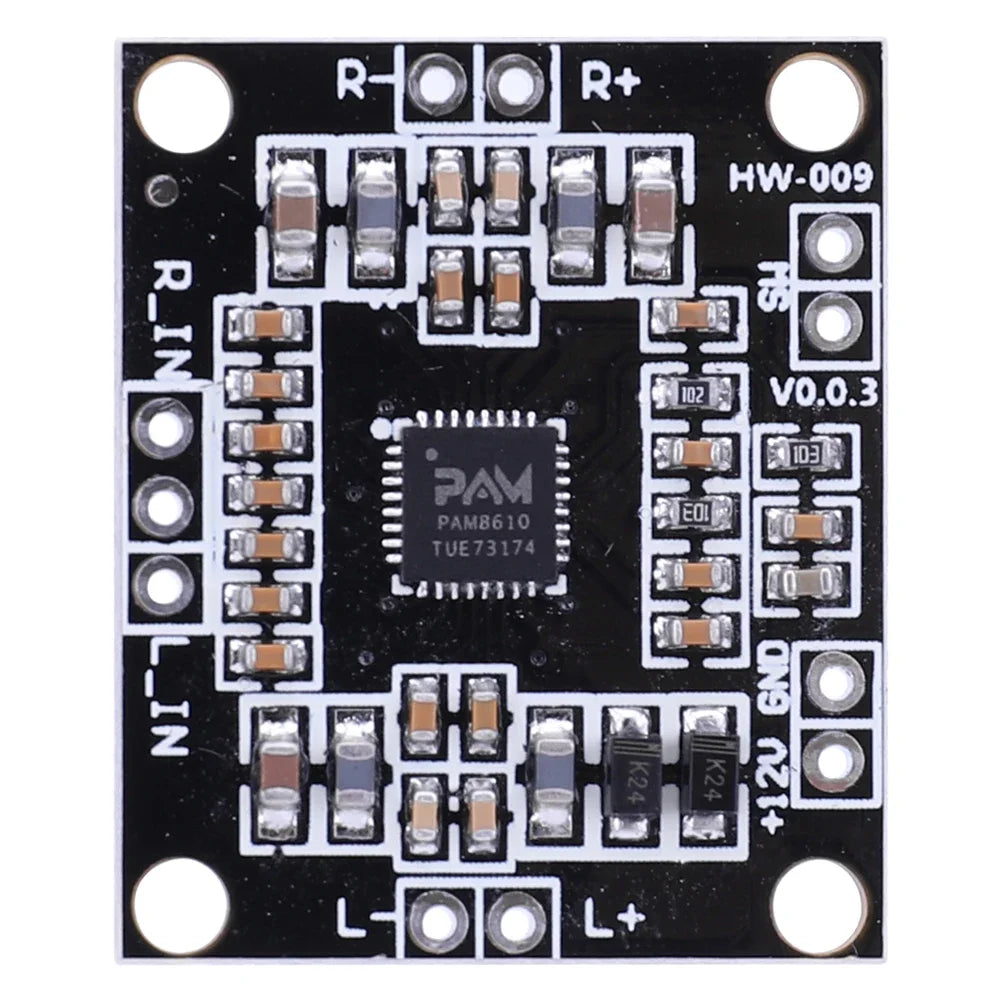 PAM8610 Digital Audio Amplifier Board 2x15W Voice Sound Amplifier Module Class D Dual Channels Stereo Mini Power Amplifier Board