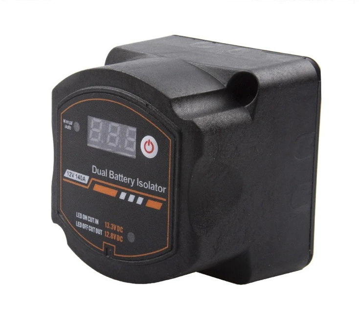 New Smart Dual Battery Isolator 12V 140A Waterproof Digital Voltage Sensitive Relay VSR Switch For Car RV Camper UTV Boat Marine