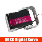 80kg DS5180MG Digital Servo Motor 7.4V High Torque Waterproof Metal Gear Dual Axis with Bracket for 1/5 RC Car Baja SAVOX-0236