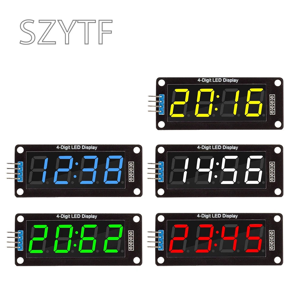 TM1637 0.56 Inch 4-Digit 6-Bit 7-Segment Digital Tube Clock Module With Double Dots For Arduino