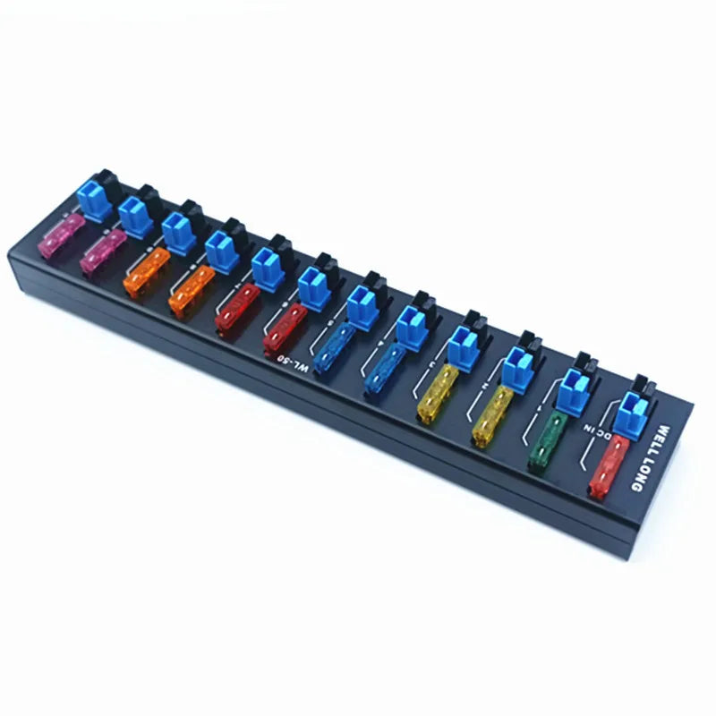 WELL LONG WL-50B  12-Port Anderson Connector Power Splitter Strip  Fixing Fuse Distributor DC 36V 45A.