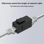 ZoeRax 2PCS Keystone Jack Rj45 Coupler Inline Coupler for Cat7/CAT6A/CAT6/CAT5E Female to Female Insert Coupler