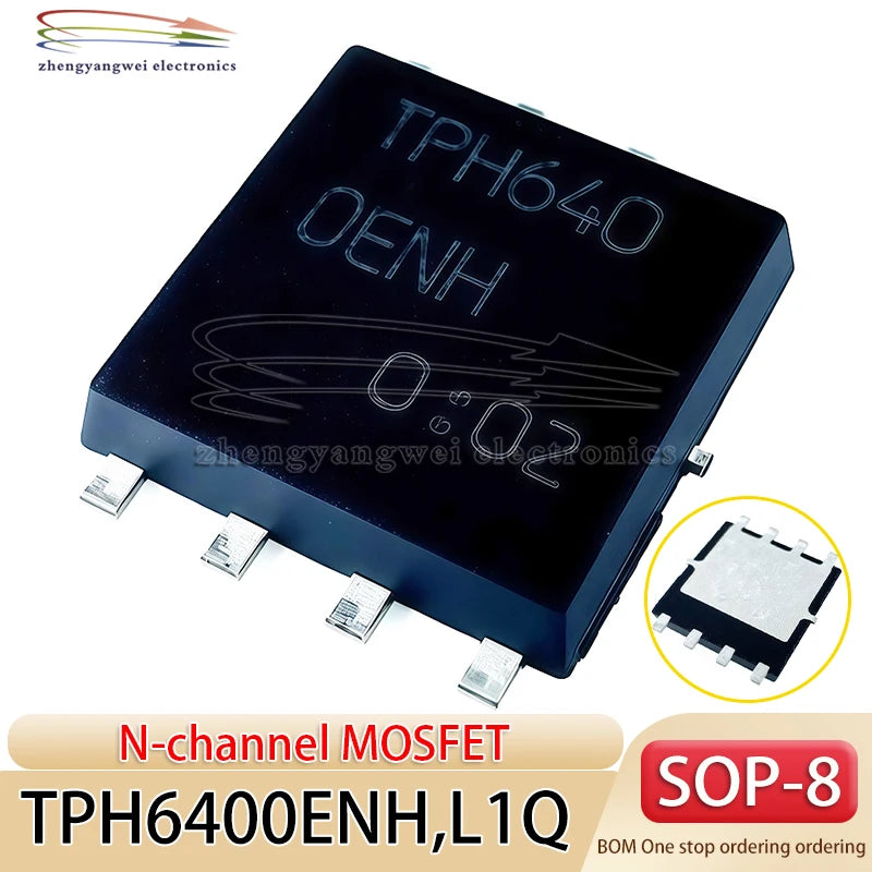 5PCS TPH6400ENH, L1Q SOP-8 Code TPH6400 ENH 6400 N-Channel MOSFET Field-Effect Transistor