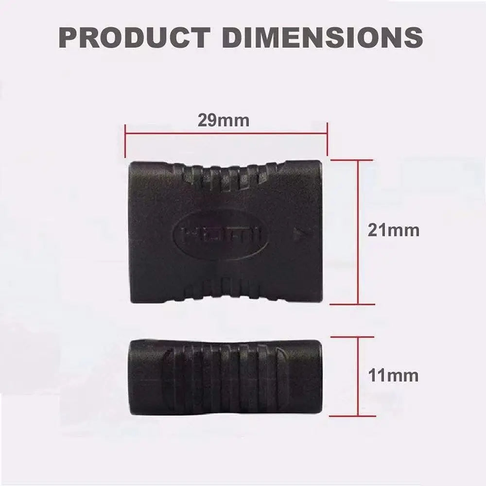 HDMI Female to Female Connector HDMI Extension Cable High-Definition Connector Version 1.4 Computer Video HDMI Straight Connecto