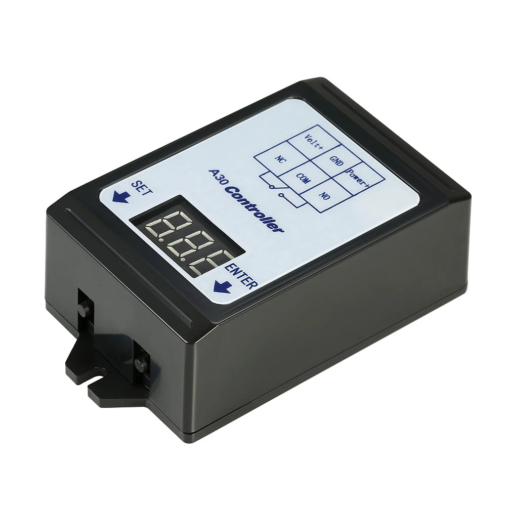 Relay Switch Controller DC 6~80V Voltage Detection Charging Discharge Monitor with Case Digital display DC voltage detection