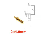 50 PCS Pogo Pin Female Contact Pad Through Holes PCB Male Header Flange Target Connector to Mate Spring Load PogoPin