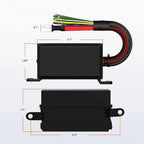 40A 80A Waterproof Relay Box 12V with 6 Pcs 4P Relays 12V 24V Pre-wired Relay Box with Relay Kit for Auto